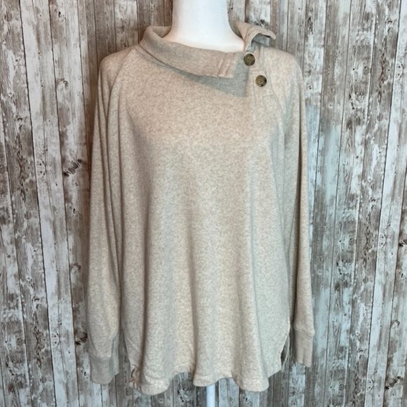 Women's Cream J. Crew Tunic Top size Large - Picture 1 of 5